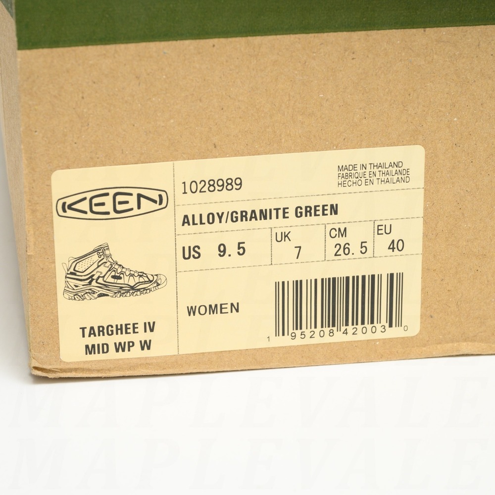 KEEN Targhee IV Mid Waterproof Womens Size 9.5 Hiking Boots - Alloy Gray 1028989 - Picture 11 of 11